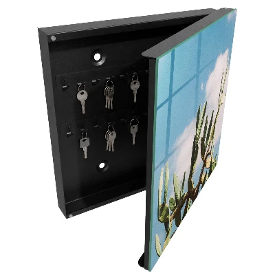 Key box for wall Green cactus