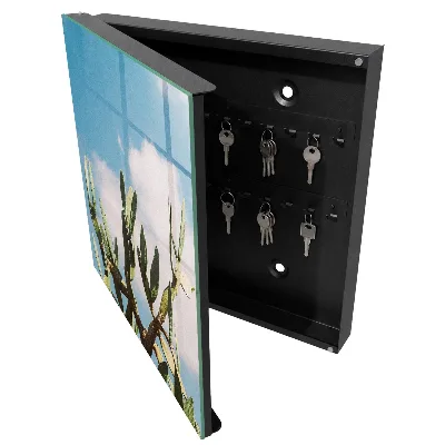 Key box for wall Green cactus