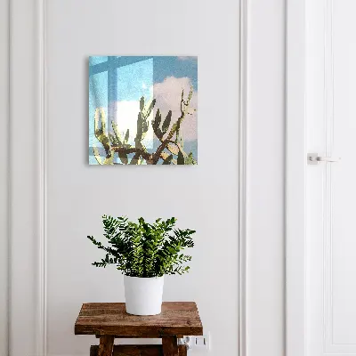 Key box for wall Green cactus