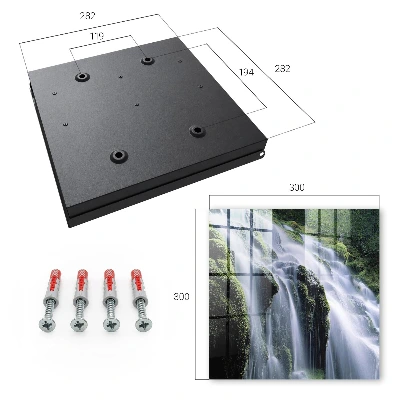 Wall mounted key box Green waterfall