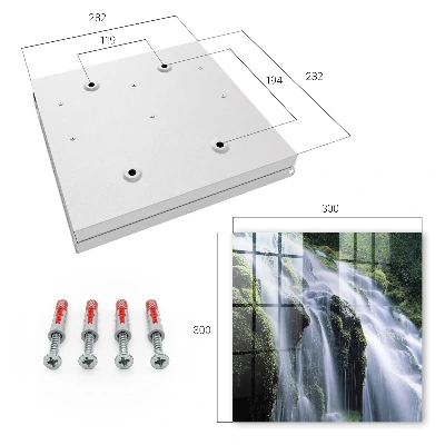 Wall mounted key box Green waterfall