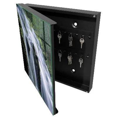 Wall mounted key box Green waterfall