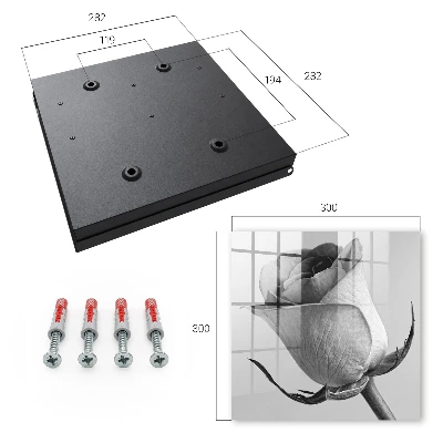 Key box for wall Rose elegance