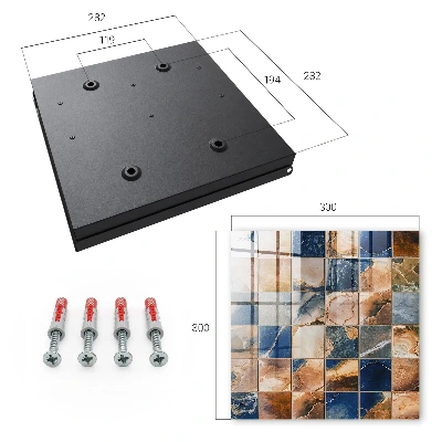 Wall mounted key box Marble mosaic