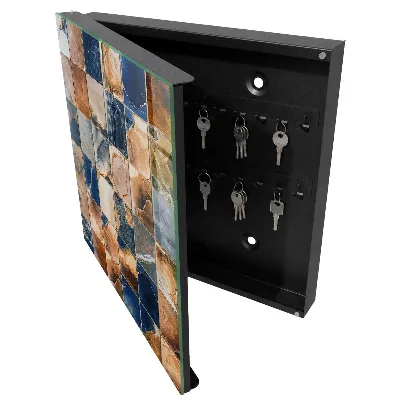 Wall mounted key box Marble mosaic