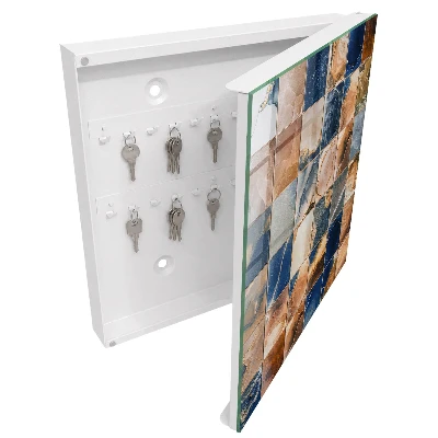 Wall mounted key box Marble mosaic