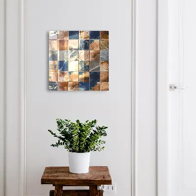 Wall mounted key box Marble mosaic