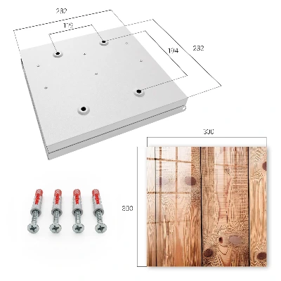 Key cabinet Wood grain
