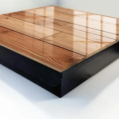 Wall mounted key box Wooden planks