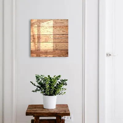 Wall mounted key box Wooden planks