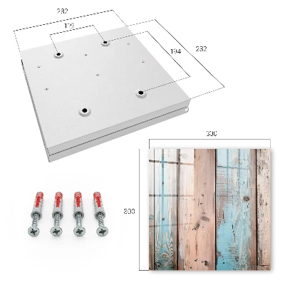 Key box for wall Pastel wood