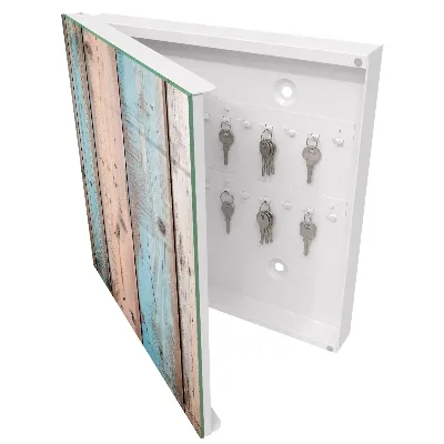 Key box for wall Pastel wood