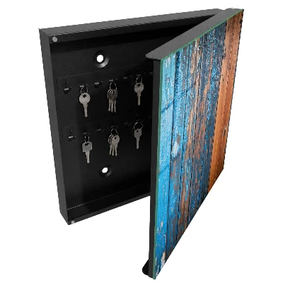 Wall mounted key box Wood texture