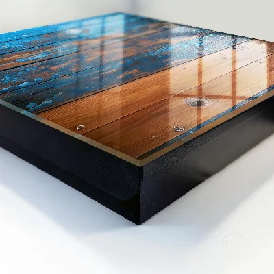 Wall mounted key box Wood texture