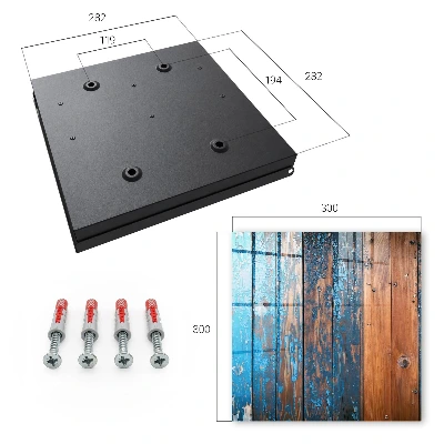 Wall mounted key box Wood texture