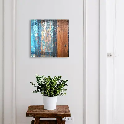 Wall mounted key box Wood texture