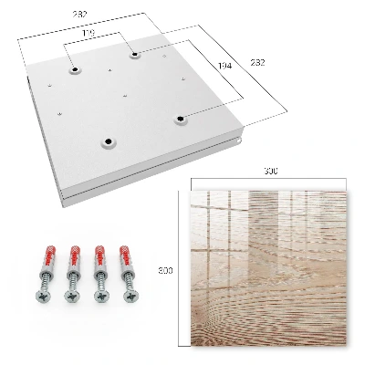 Key box for wall Wood texture