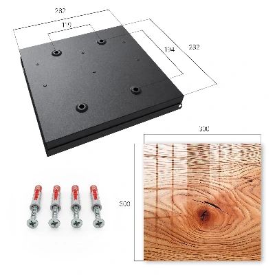 Wall mounted key box Wood grain