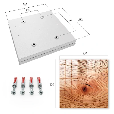 Wall mounted key box Wood grain