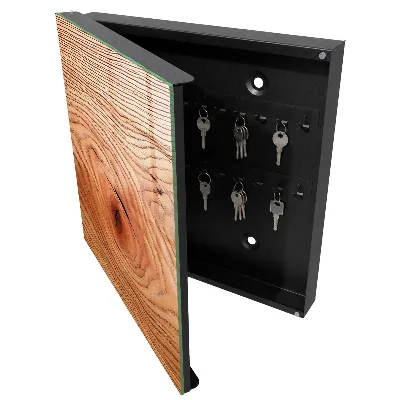 Wall mounted key box Wood grain
