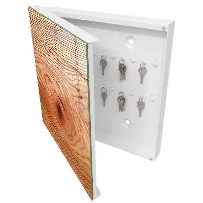 Wall mounted key box Wood grain