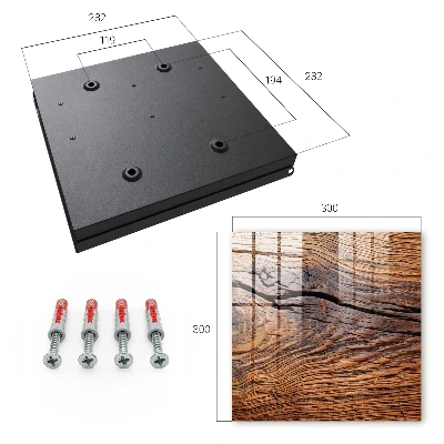 Key box for wall Wood texture