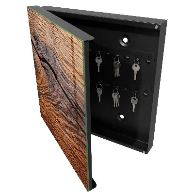 Key box for wall Wood texture