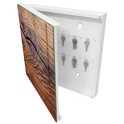 Key box for wall Wood texture