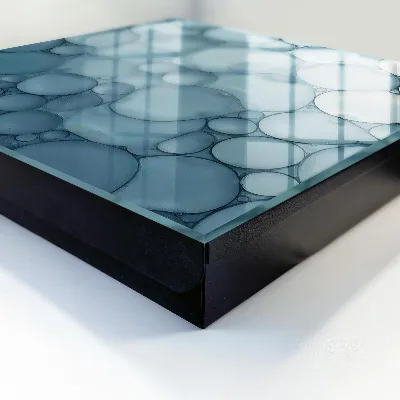 Wall mounted key box Blue bubbles