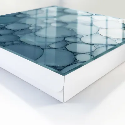 Wall mounted key box Blue bubbles