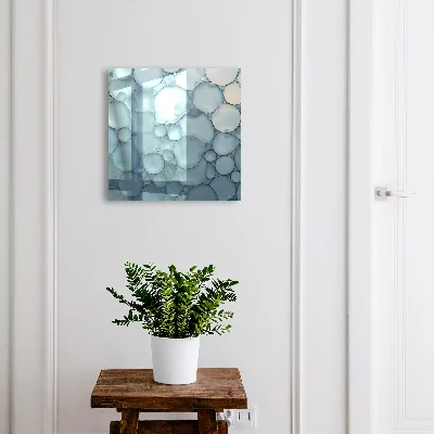 Wall mounted key box Blue bubbles