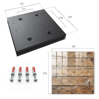 Key cabinet Wooden planks