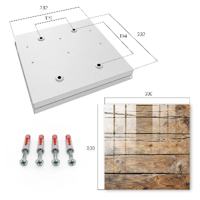 Key cabinet Wooden planks