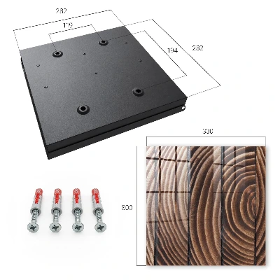 Key box for wall Wood waves