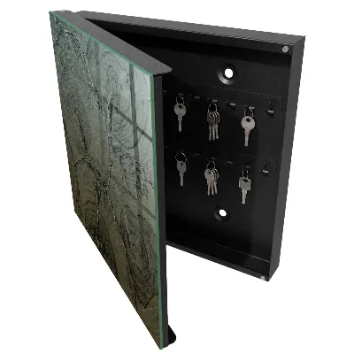 Wall mounted key box Wood structure