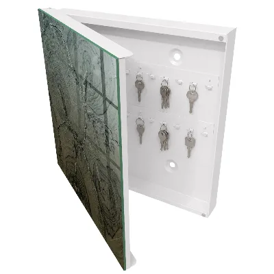 Wall mounted key box Wood structure