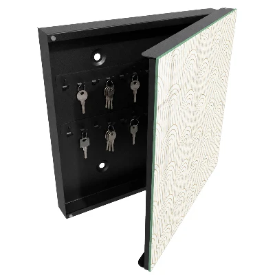 Wall mounted key box geometric arches design