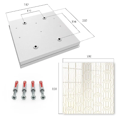 Key box for wall Geometric arches