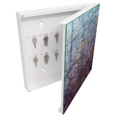 Wall mounted key box Stone texture