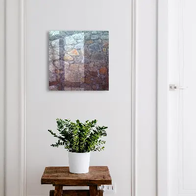 Wall mounted key box Stone texture
