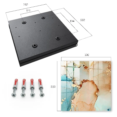 Wall mounted key box Abstract elegance