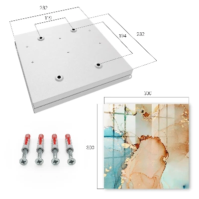 Wall mounted key box abstract elegance design