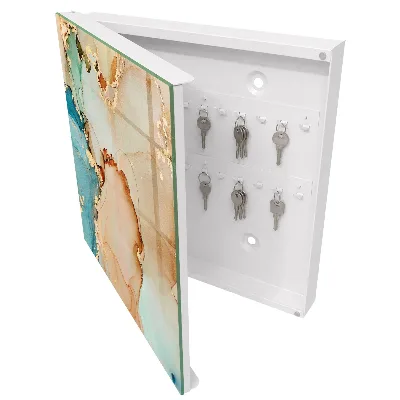 Wall mounted key box Abstract elegance