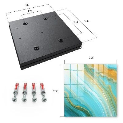 Key cabinet Colorful waves