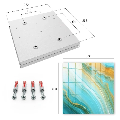 Key cabinet Colorful waves