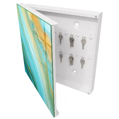 Key cabinet Colorful waves