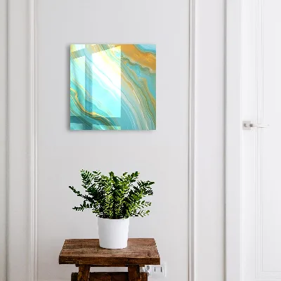Key cabinet colorful waves design
