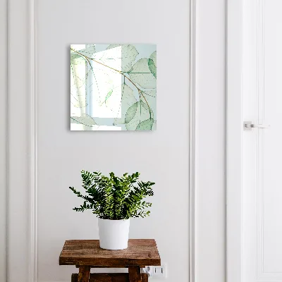 Wall mounted key box Green leaves