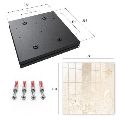 Key box for wall Beige pattern