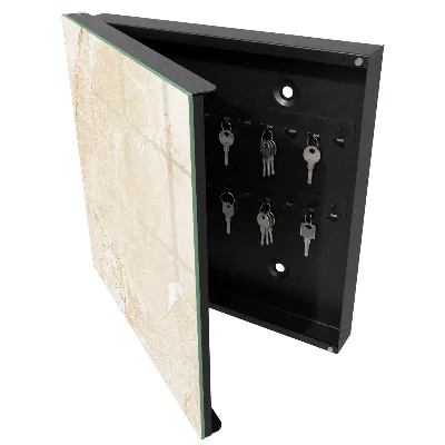 Key box for wall Beige pattern